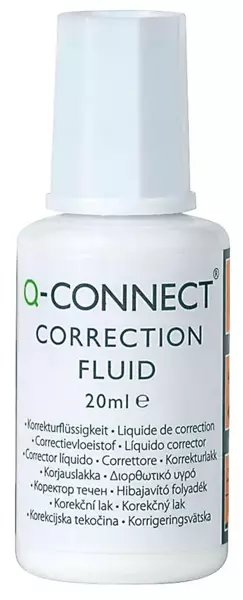 Korektor w płynie z pędzelkiem 20ml (10szt) - Q-Connect