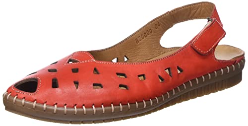 Manitu Sandały damskie 82000-04, czerwone, 41 EU