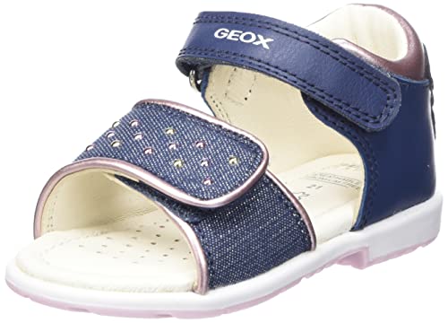 Geox Dziewczęce sandały B VERRED dla dziewczynek, AVIO/PINK, 24 EU, Avio Pink, 24 EU