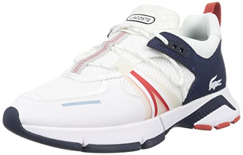 Lacoste L003 0722 1 SMA, Trampki męskie, Wht Nvy Red, 43 EU