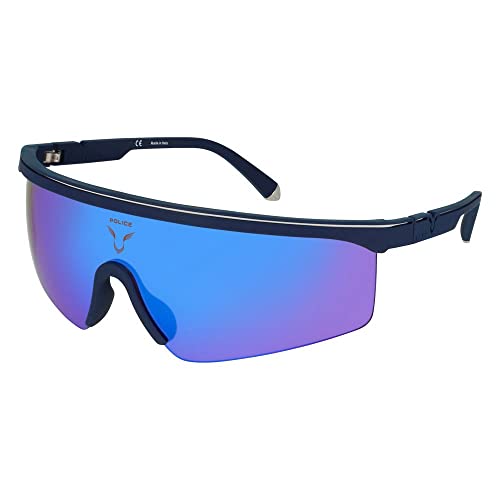 Police Dziecięce chłopięce Maya Bay z krótkim rękawem klasyczne dopasowanie koszula okulary przeciwsłoneczne, Bleu, Noir., 55mm