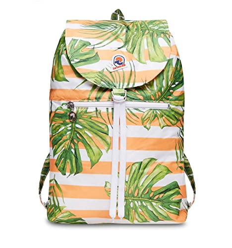 Invicta Plecak - MINISAC NEXT GRAPHIC - Zamykany i Kieszonkowy - Podróże i Wypoczynek - Plecak Mężczyźni/Kobiety Paski - IKONA - PACKABLE, Żółty, Taglia unica, Casual