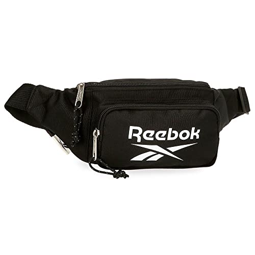 Reebok Boston Torba na pasek z kieszenią na pasek z kieszenią, czarny, Riñonera con Bolsillo, Torba na ramię z kieszenią