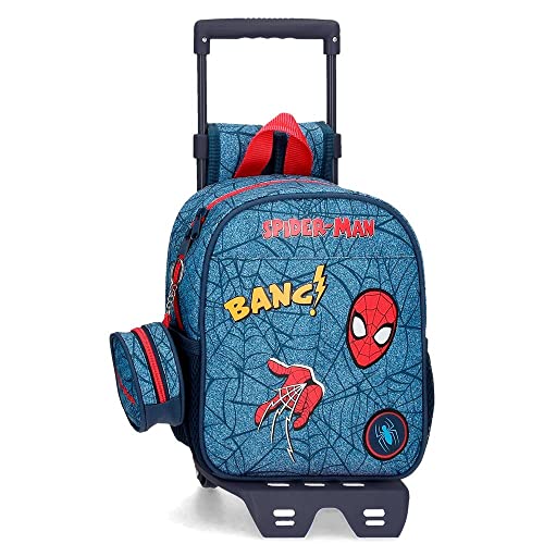 Marvel Spiderman Denim Mały plecak z Wózek Niebieski 21 x 25 x 10 cm Poliester 5,25 l