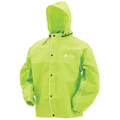 Frogg Toggs Road Toad odblaskowa wodoodporna kurtka przeciwdeszczowa, zielona Hivis, duża