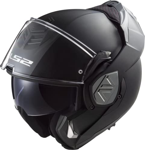 LS2, Modułowy kask motocyklowy ADVANT solid black mat, XXL