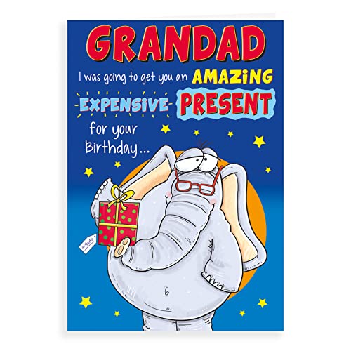 Humorystyczna kartka urodzinowa dziadek - 23 x 15 cm - Regal Publishing