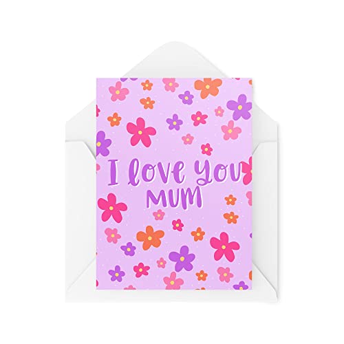 Karty na Dzień Matki - 'I Love You Mum' - kartki dla mamy - kartka urodzinowa - uznanie mamy - karty dla mamy - karty dla mamy - kartki dla mamy - urodziny mamy - CBH1586