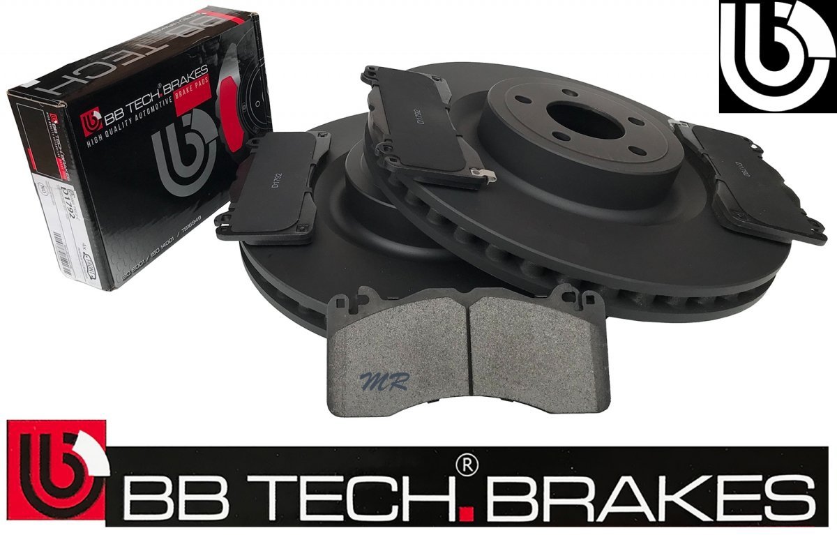 Przednie klocki + tarcze hamulcowe 380mm BB-TECH Ford Mustang 5,0 V8 2015- brembo system