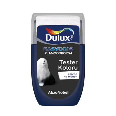 Farba lateksowa Dulux EasyCare tester – czarno na białym