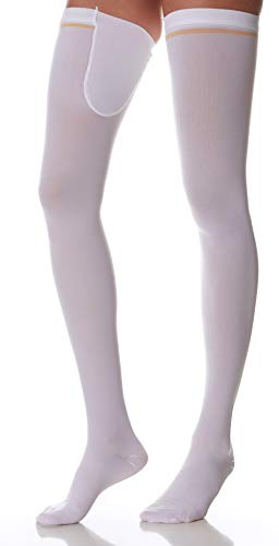 SCUDOTEX Auto Medical Pończochy Przeciwzakrzepicowe Specjalne Ściskowe 18-24 Hg mm Długość Długi Biały Kolor Rozmiar 3