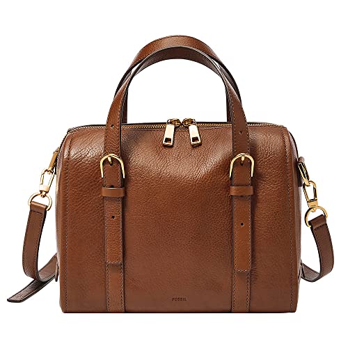 Fossil Carlie Satchel Womens Brown, 19 x 12,1 x 17,1 cm H, brązowy, 19 cm L x 12.1 cm W x 17.1 cm H