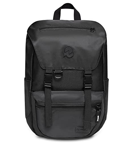 Invicta Plecak - JOLLY X, Czarny - Kieszeń PC 15,6'' - Podróże i wypoczynek - 27 LT - dla mężczyzn kobiet - 100% z recyklingu, Czarny, Taglia unica, Casual