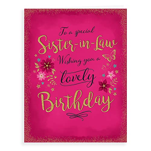 Nowoczesna kartka urodzinowa szwagierka - 20 x 15 cm - Piccadilly Greetings