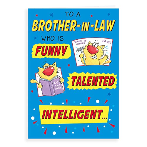Humorystyczna kartka urodzinowa Brat - 23 x 15 cm - Regal Publishing