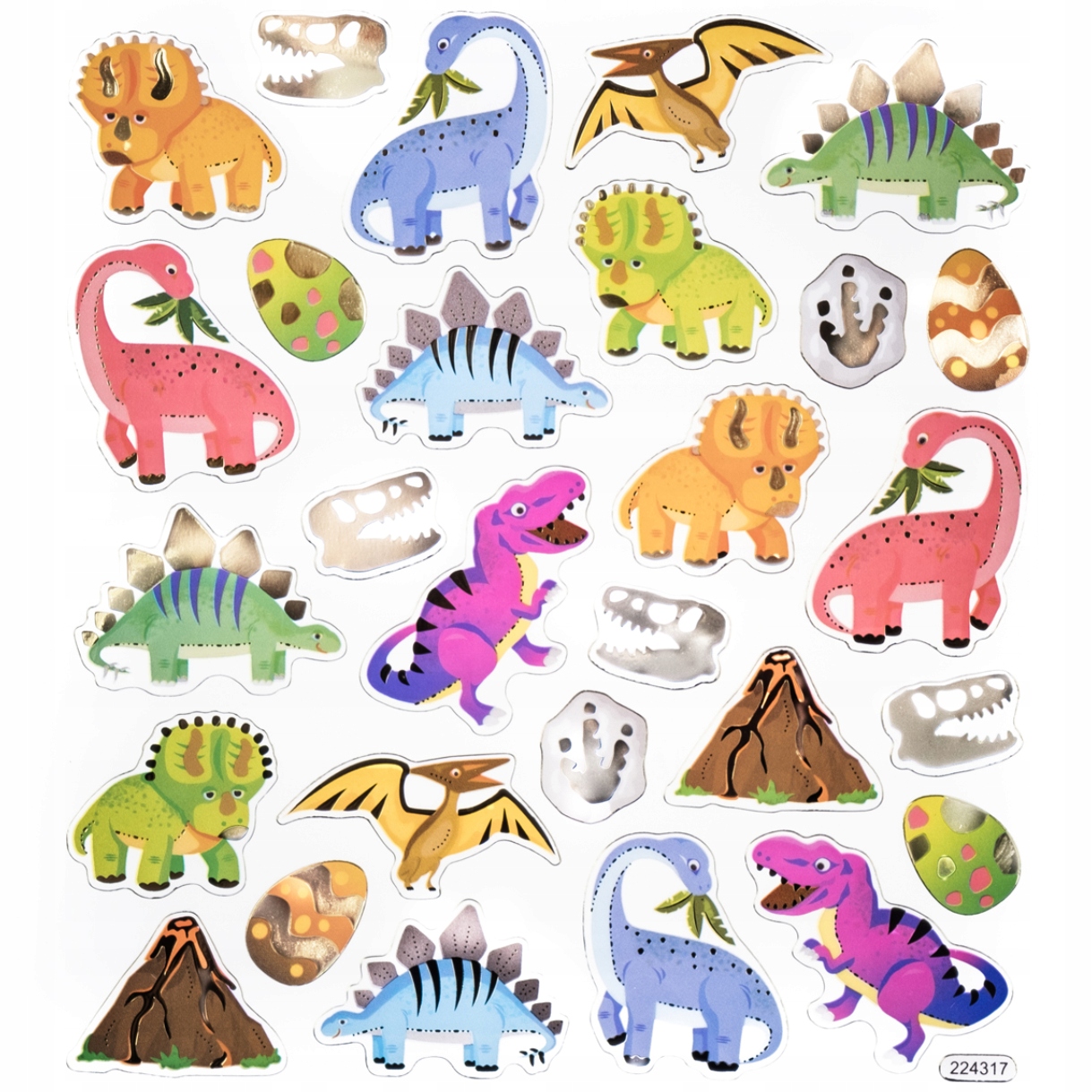 NAKLEJKI DINOZAURY 28SZT DALPRINT