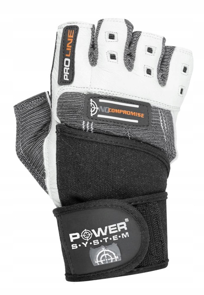 POWERSYSTEM POWER-SYSTEM RĘKAWICZKI NO COMPRO-WHITE GREY-M