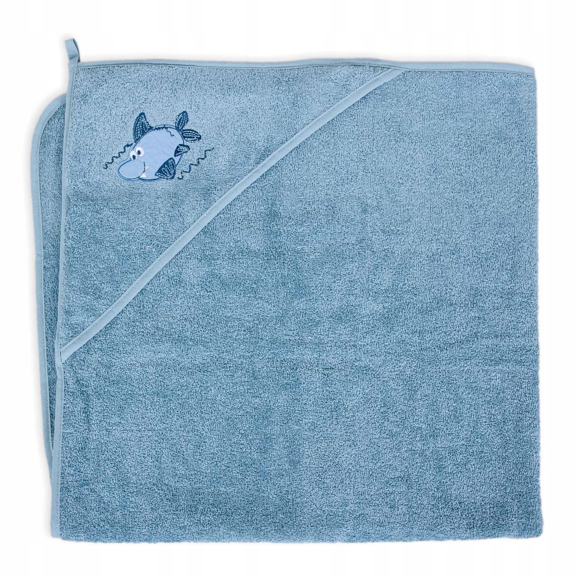 Ceba Baby Ręcznik dla niemowlaka 100x100 Shark