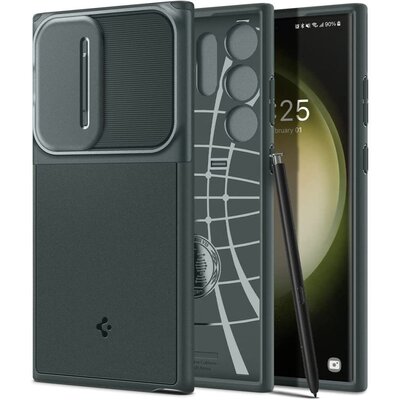 Etui Spigen Optik Armor do Samsung Galaxy S23 Ultra Abyss Green