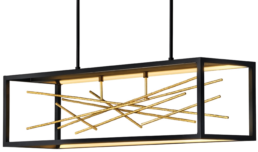 Quintiesse Styx QN-STYX-LED-ISLE-BG lampa wisząca x55W/LED Tape 5980Lm