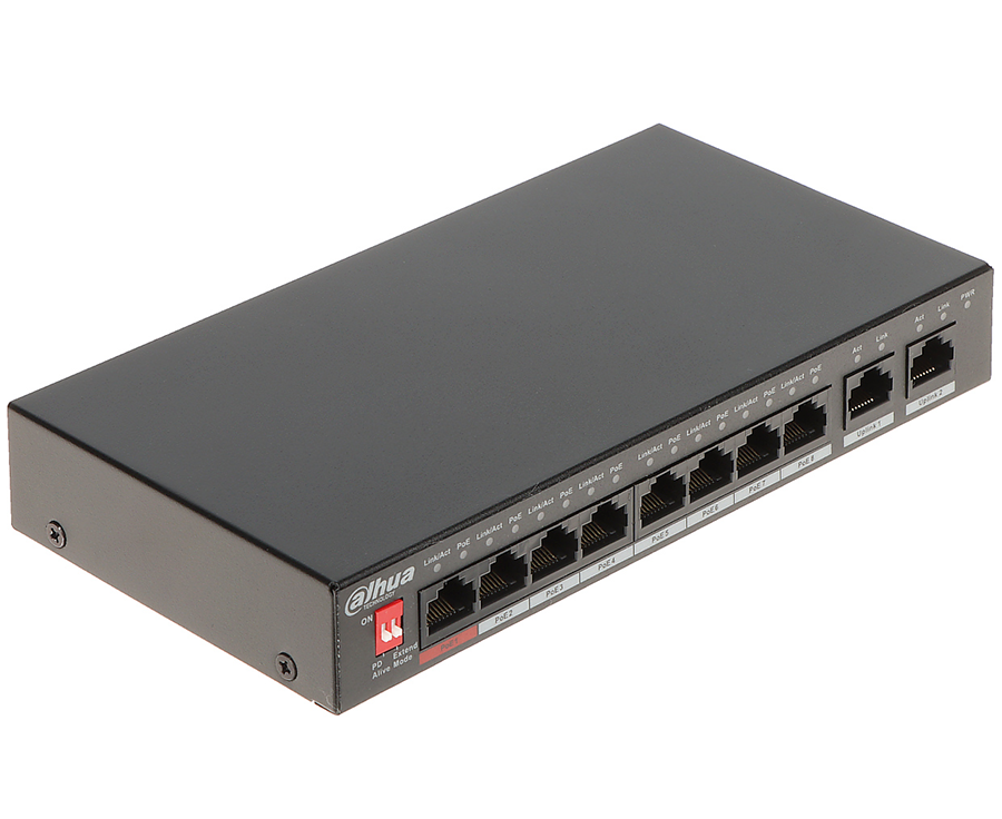 Switch POE PFS3010-8ET-96-V2 8-PORTOWY DAHUA NOWY MODEL