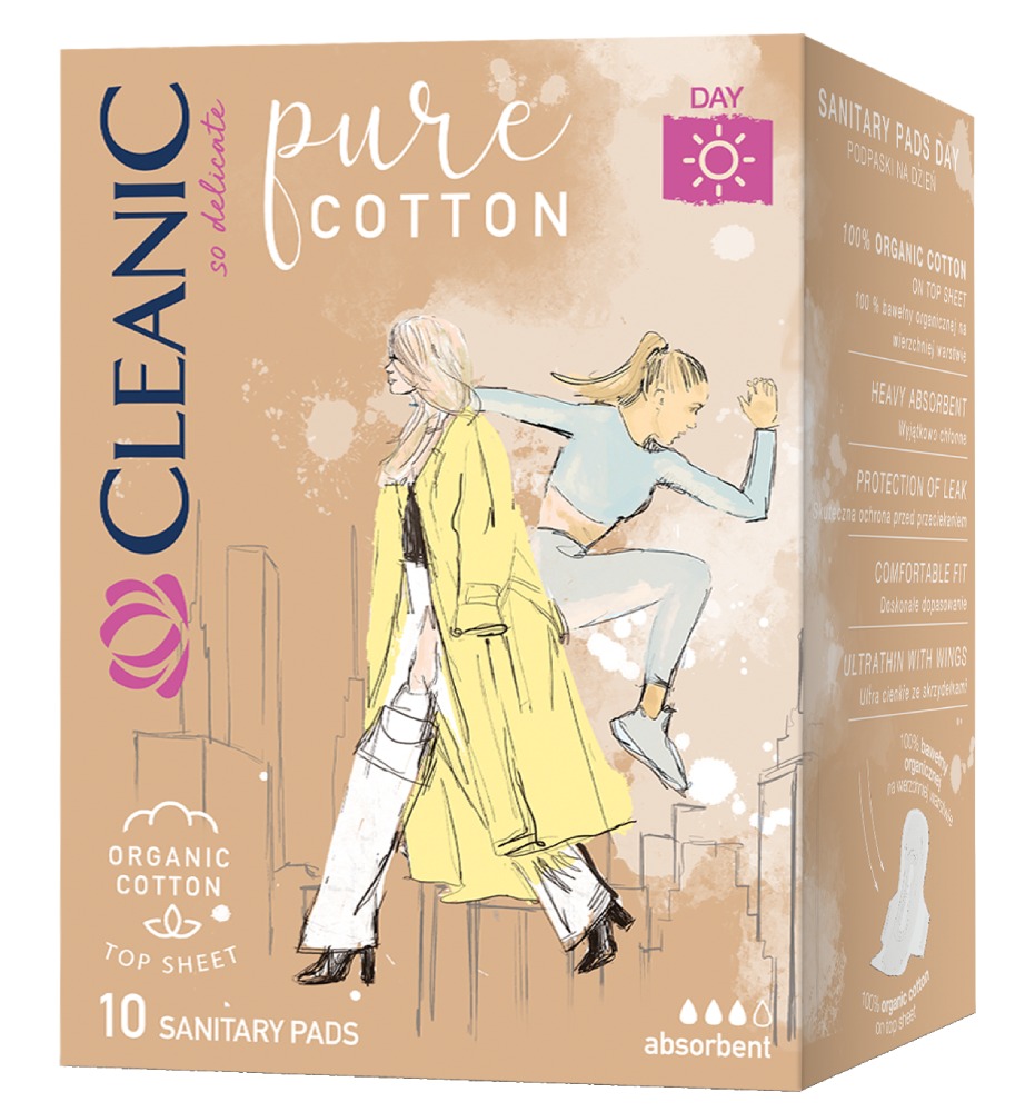 Cleanic Pure Cotton Day Podpaski 10 szt.