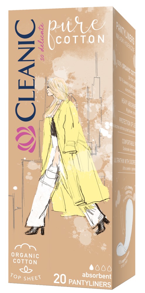 Cleanic Pure Cotton Wkładki higieniczne 20 szt.