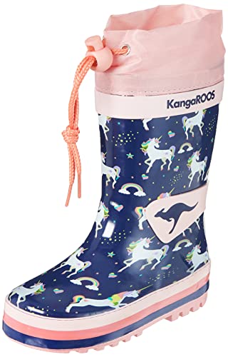 KangaROOS K-summerrain kalosze chłopięce, Dk Navy Unicorn, 31 EU