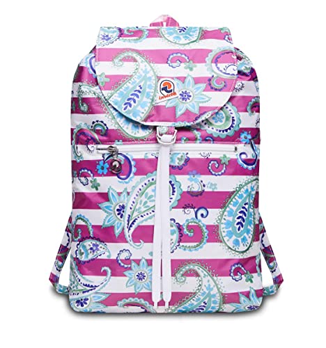 Invicta Plecak - MINISAC NEXT GRAPHIC - Zamykany i Kieszonkowy - Podróże i Wypoczynek - Plecak Mężczyźni/Kobiety Paski - IKONA - PACKABLE, Fuksja, Taglia unica, Casual