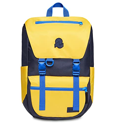 Invicta Plecak - JOLLY X, Żółty/Niebieski - Kieszeń na PC 15,6'' - Podróże i wypoczynek - 27 LT - dla mężczyzn kobiet - 100% z recyklingu, Żółty, Taglia unica, Casual