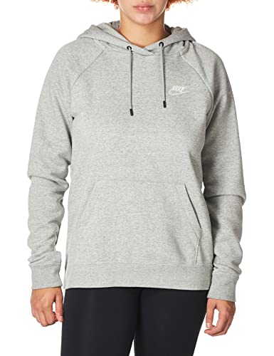 Nike Damska bluza W Nsw Essntl Hoodie Po Flc szary Dk Grey Heather/(White) XXL