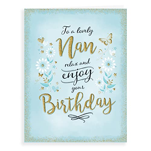 Nowoczesna kartka urodzinowa Nan - 20 x 15 cm - Piccadilly Greetings