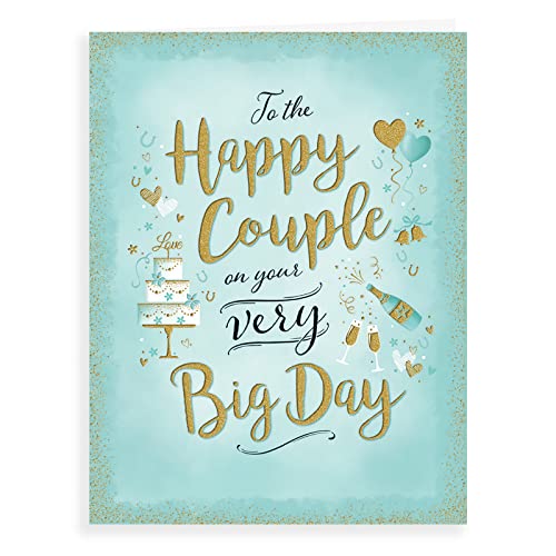 Nowoczesna kartka ślubna ślub - 20 x 15 cm - Piccadilly Greetings