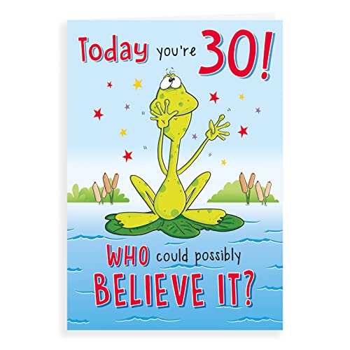 Humour Milestone wiek kartka urodzinowa wiek 30 M - 23 x 15 cm - Regal Publishing