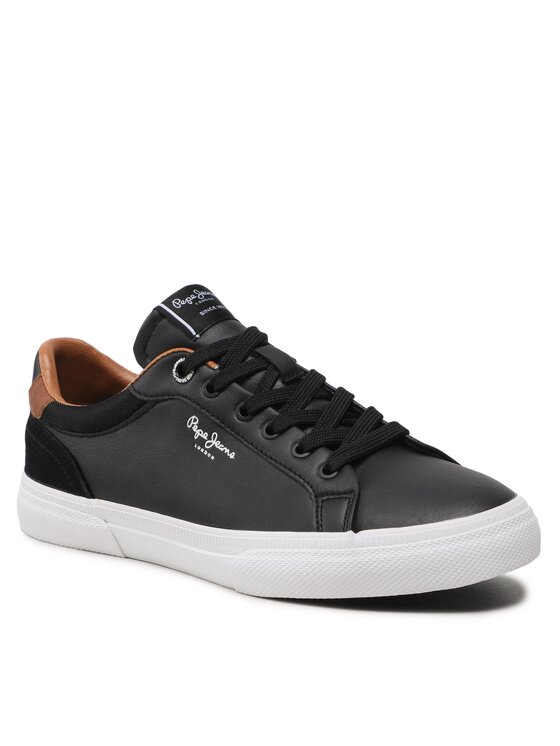 Pepe Jeans Męskie trampki Kenton Court, 999 BLACK, 40 EU