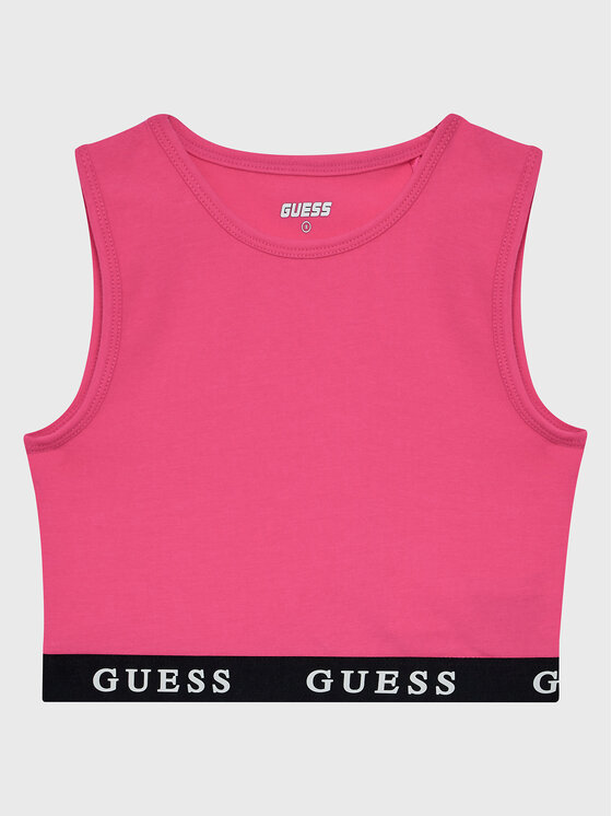 Guess Top J2YI34 KABR0 Różowy Slim Fit