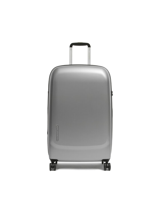 Mandarina Duck Średnia Twarda Walizka D-Drop P10KEV03 Srebrny