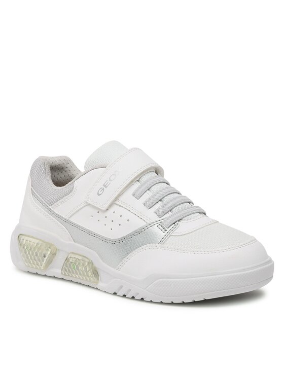 Geox Sneakersy J Illuminus Boy J35GVB0BU11C1000 DD Biały