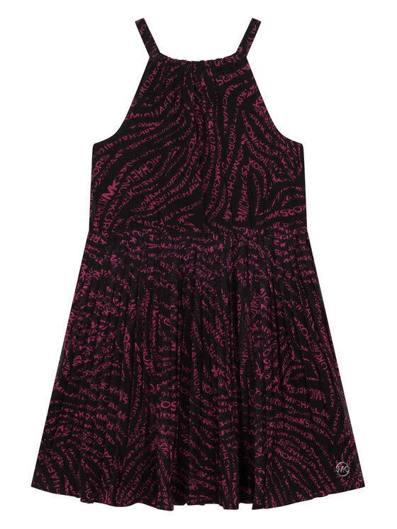 MICHAEL KORS KIDS Sukienka codzienna R12152 D Czarny Regular Fit