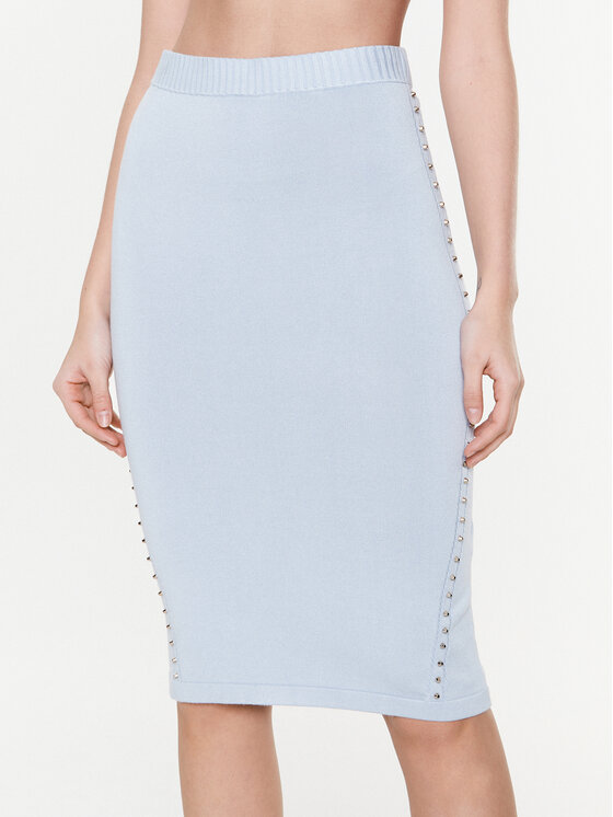 Liu Jo Sport Spódnica ołówkowa TA3060 MS49I Niebieski Slim Fit