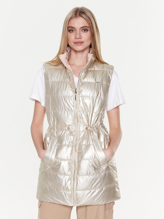 Liu Jo Sport Kamizelka T4620 C3213 Złoty Regular Fit