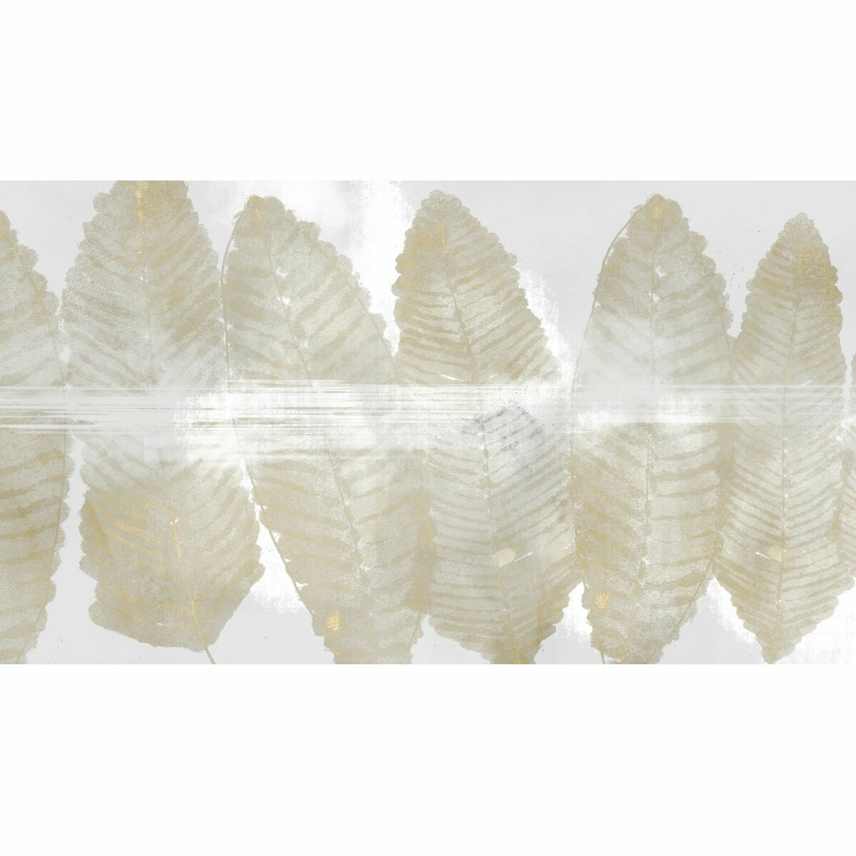 Mural Wings boho beżowo-złoty 500 x 280 cm struktura Art