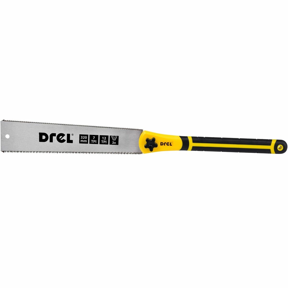 Piła ręczna dwustronna do drewna 320 mm Drel