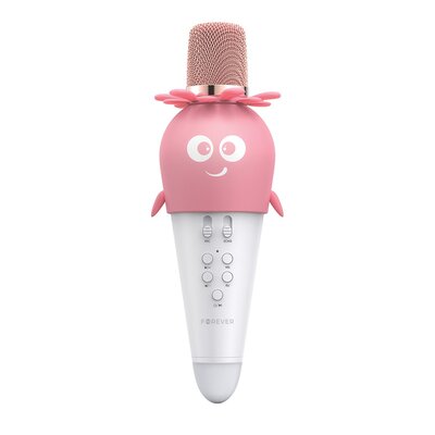 Forever, Mikrofon Z Głośnikiem, Bluetooth, Ams-200, Różowy