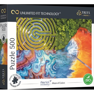 Puzzle 500 Aerial Mindblow: Maze of Colors TREFL