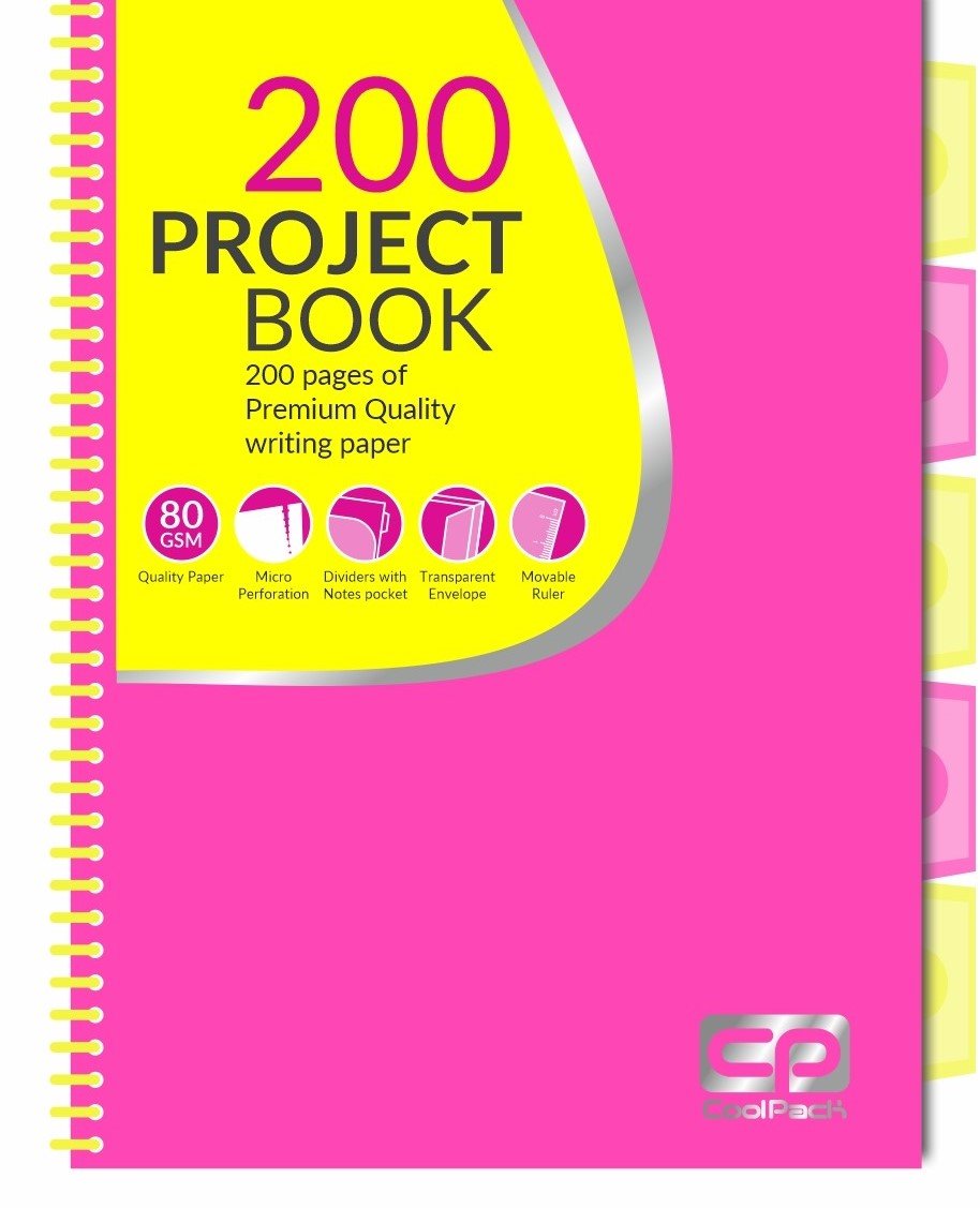 Patio Kołobrulion A5 Coolpack Neon kratka 100 kartek