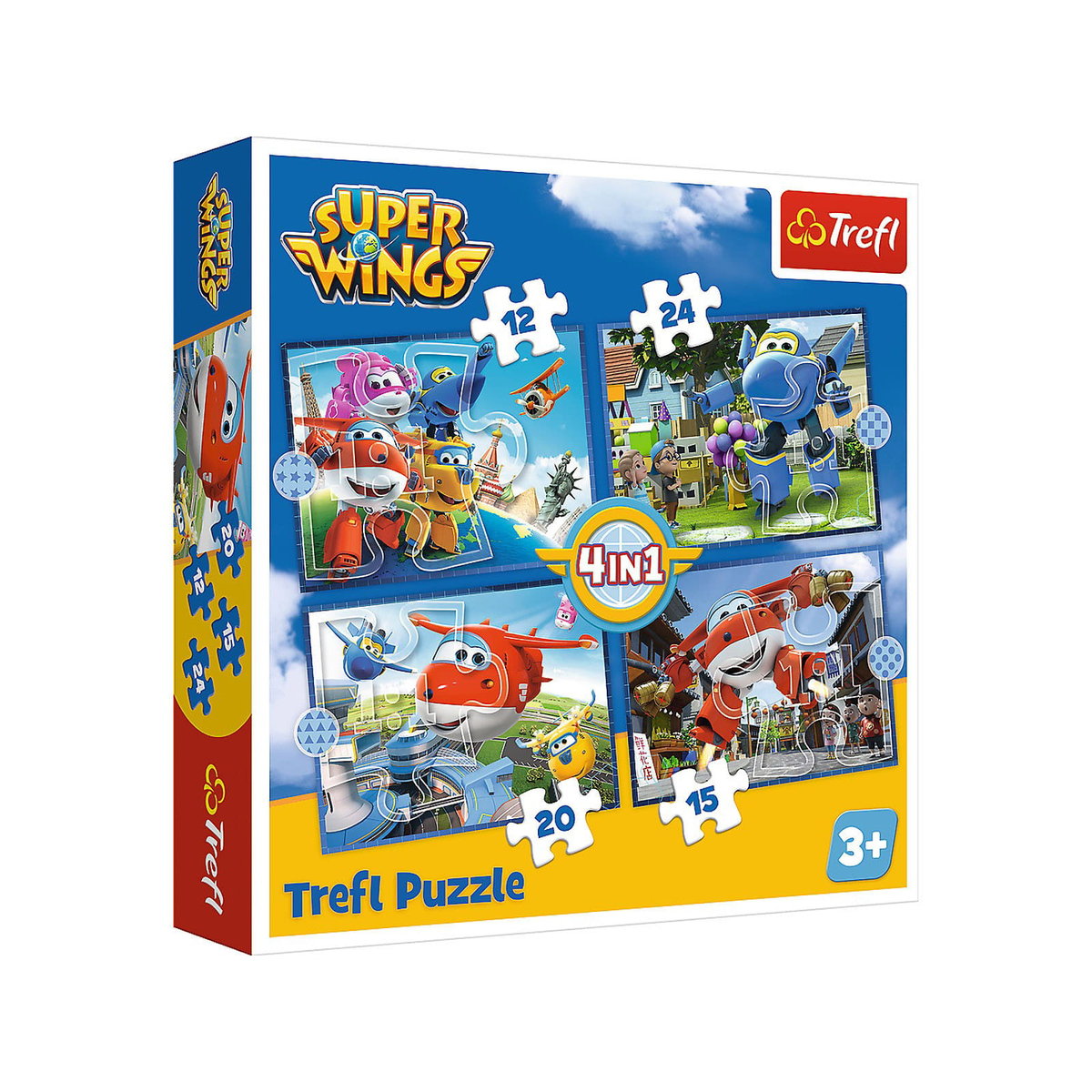 Trefl Puzzle 4w1 Odlotowa paczka. Super Wings 34351