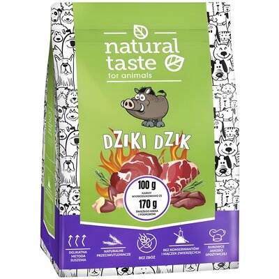 DOLINA NOTECI Natural Taste Suszona Karma dla Psa Dziki Dzik 1kg
