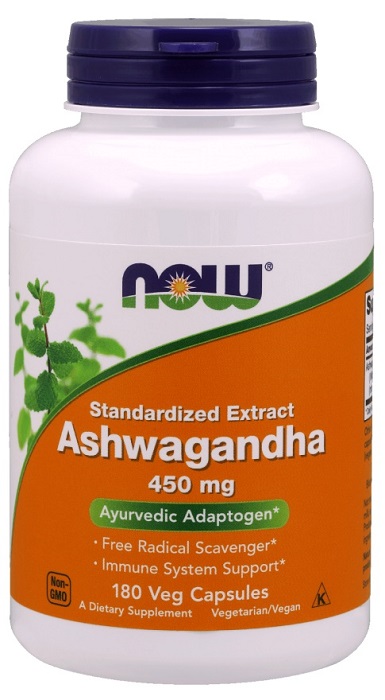 Now Foods Ashwagandha 450 mg - 180 kapsułek