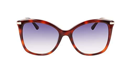Calvin Klein Damskie okulary przeciwsłoneczne CK22514S, Brown Havana, L